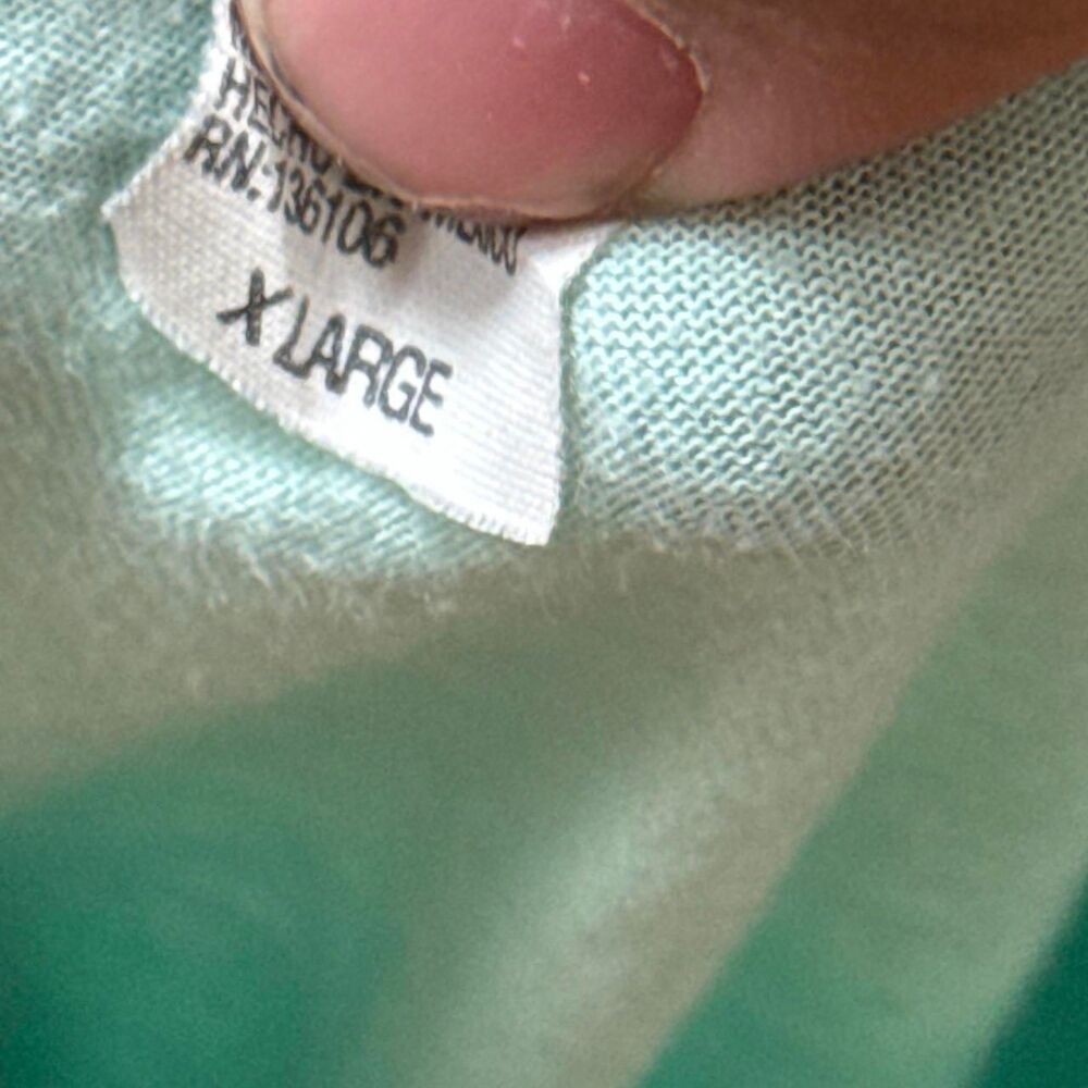 No-brand Men's Green and Blue T-shirt - Picture 2 of 4